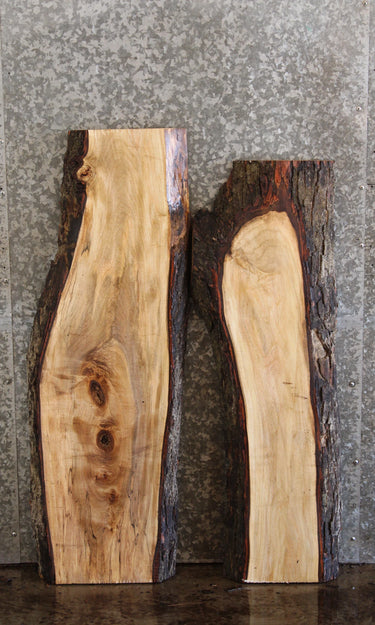 2- Live Edge Maple Slabs/ Side Table /Sofa Table/ Wall Shelves 740,760